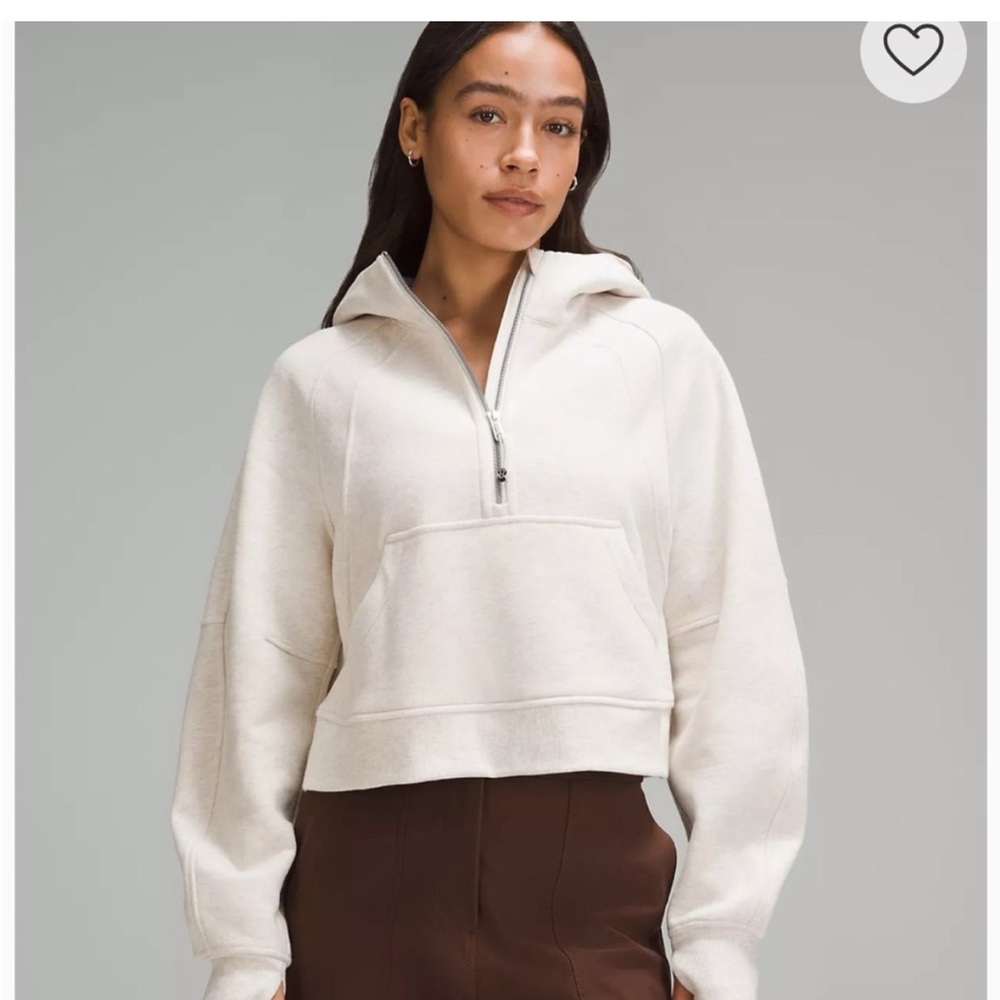 Half zip lululemon Scuba XS/S-Bone